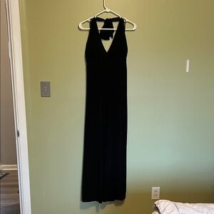 Alyn Paige Black halter top jumpsuit. Very Joey Heatherton.